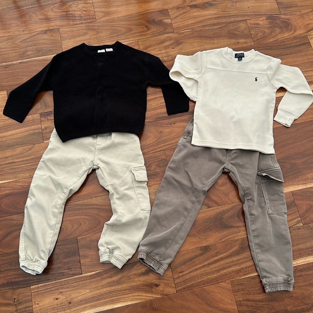 Two boys outfits Zara Polo